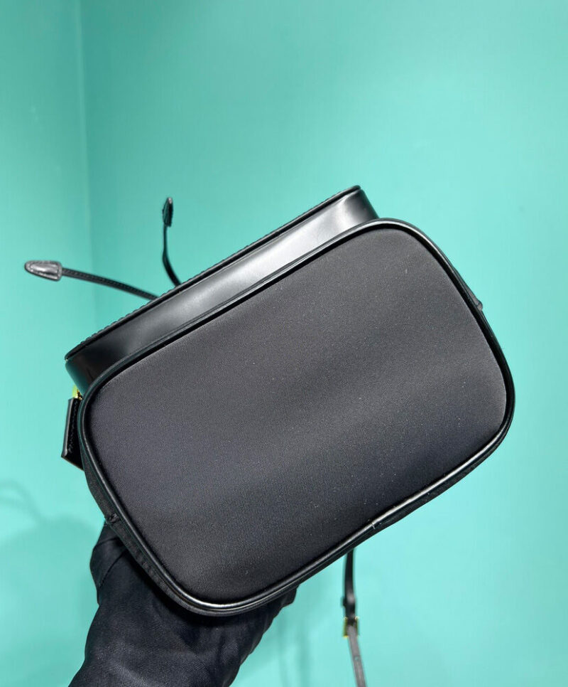 Prada Re-Nylon And Brushed Leather Bag 1BH038 Black